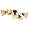 Globo WENNA Ceiling Light black, 5-light sources