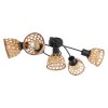 Globo WENNA Ceiling Light black, 5-light sources