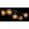 Globo WENNA Ceiling Light black, 5-light sources