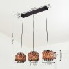 OTTA Pendant Light black, 3-light sources