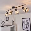 REVSBOTN Ceiling Light chrome, black, 4-light sources