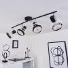 REVSBOTN Ceiling Light chrome, black, 4-light sources