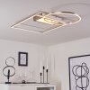 LOFTHEIM Ceiling Light LED chrome, matt nickel, 1-light source