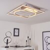 LOFTHEIM Ceiling Light LED chrome, matt nickel, 1-light source