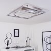 LOFTHEIM Ceiling Light LED chrome, matt nickel, 1-light source