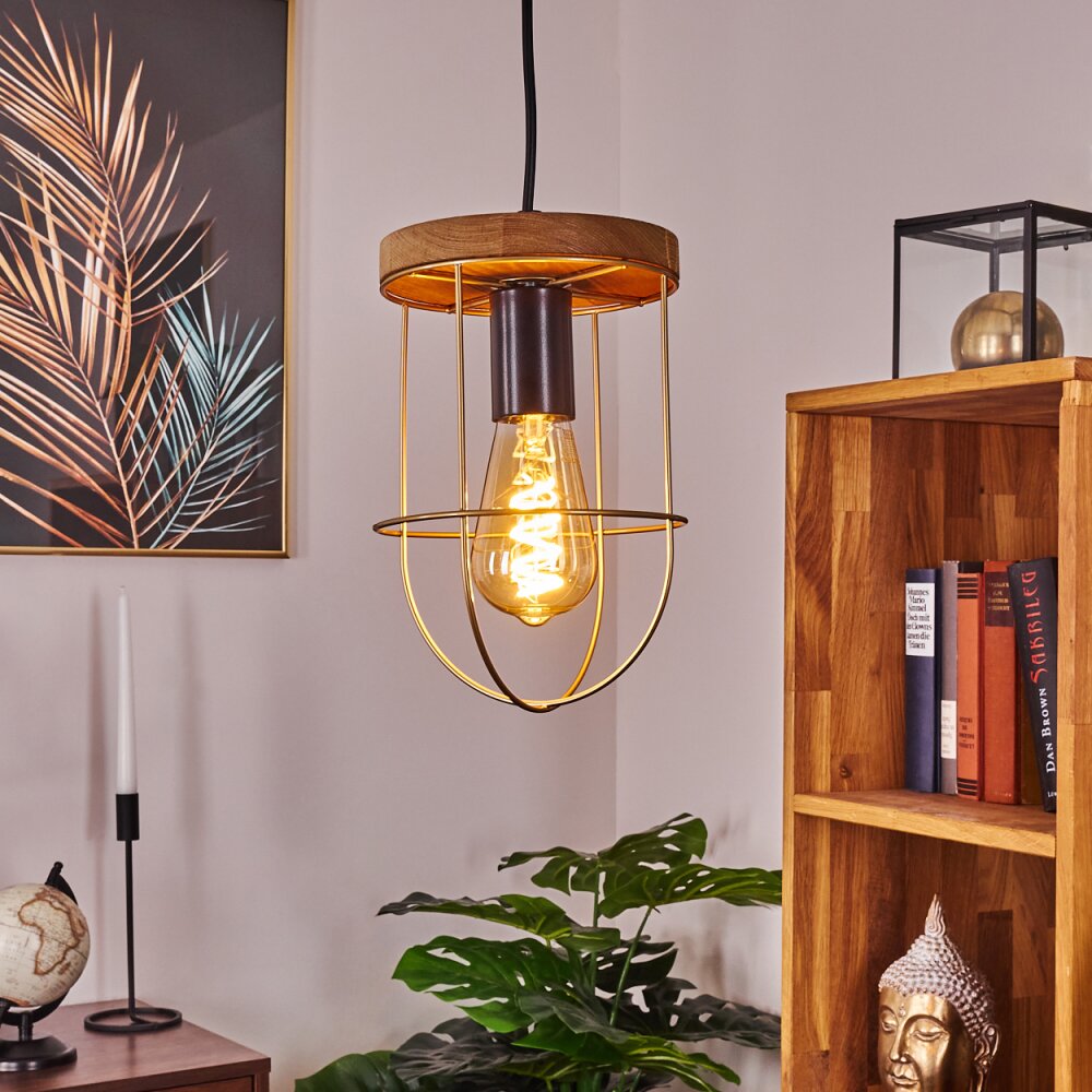 HODNE Pendant Light brown, black, 1-light source