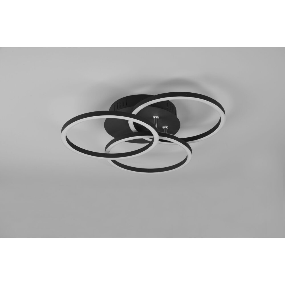 Reality CIRCLE Ceiling Light LED black, 1-light source, Remote control
