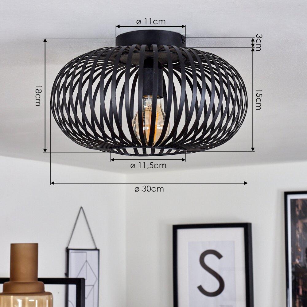 ORAVI Ceiling Light black, 1-light source