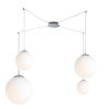 Luce-Design CITY Pendant Light chrome, 4-light sources