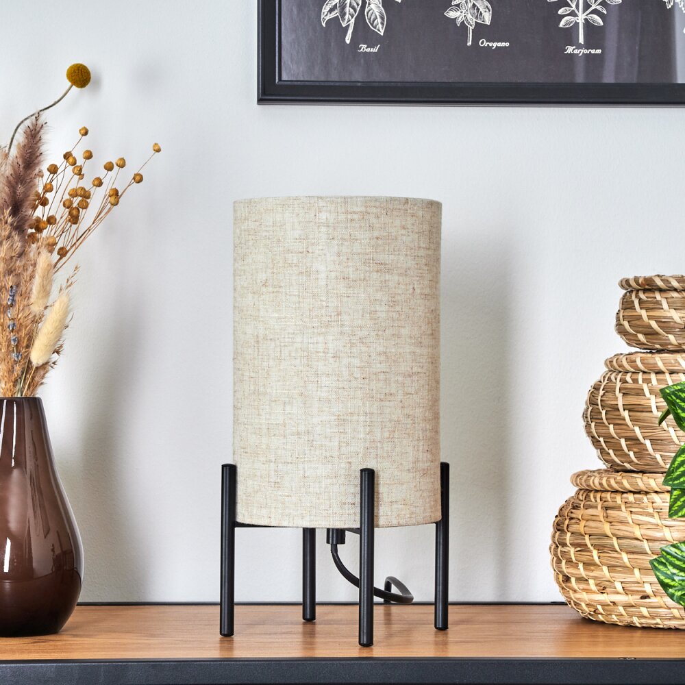 BARANQUE Table lamp black, 1-light source