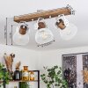 ORNY Ceiling Light brown, white, 3-light sources