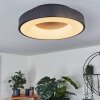 SACHSELN Ceiling Light LED black, 1-light source