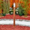 GABORONE path light brown, Wood like finish, 1-light source, Motion sensor