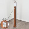 GABORONE path light brown, Wood like finish, 1-light source, Motion sensor