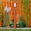 GABORONE path light brown, Wood like finish, 1-light source, Motion sensor