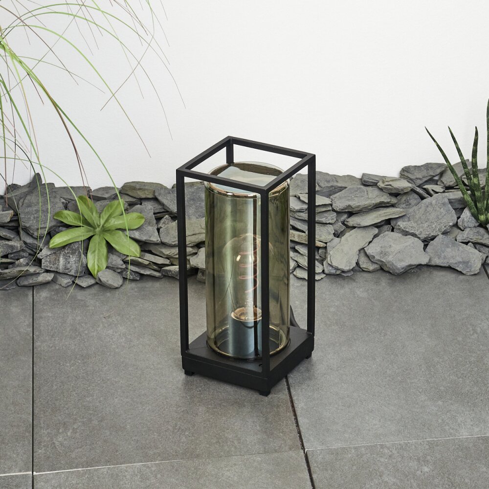 PALANGA outdoor floor lamp black, 1-light source