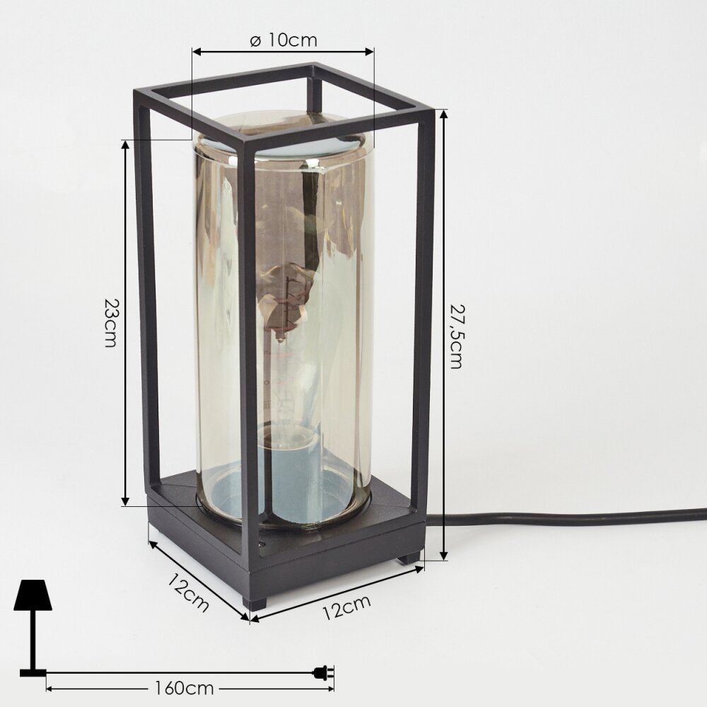 PALANGA outdoor floor lamp black, 1-light source
