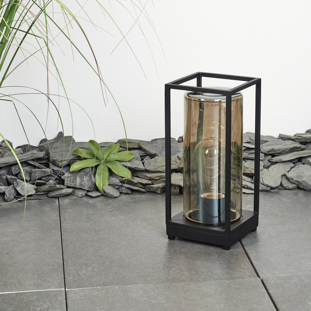 PALANGA outdoor floor lamp black, 1-light source