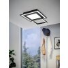 Eglo SAVATARILA-Z Ceiling Light LED black, 8-light sources, Colour changer