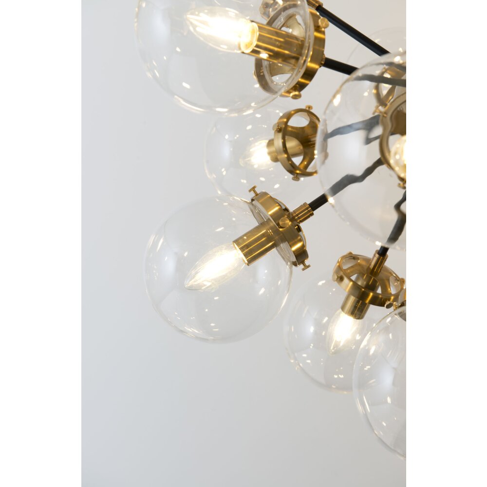 Holländer MOLTIPLICATORE Pendant Light brass, black, 18-light sources