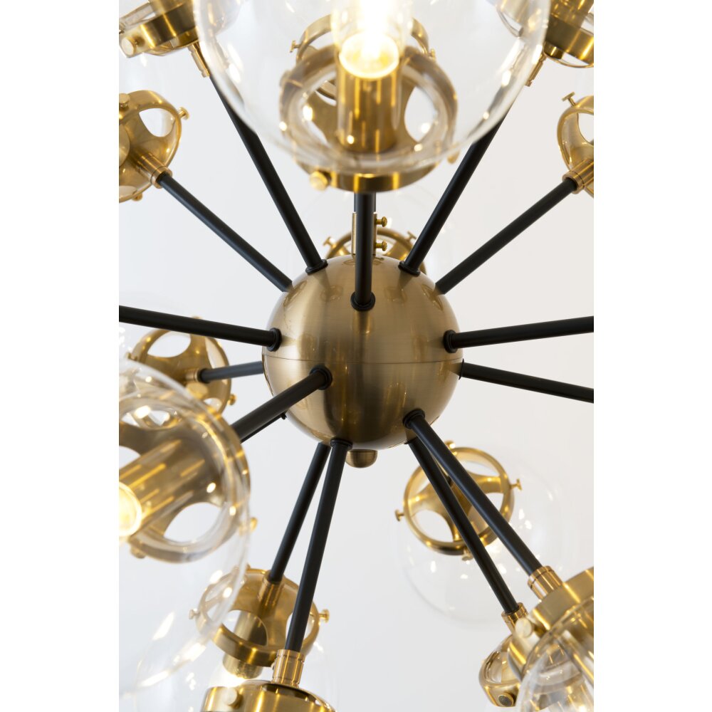 Holländer MOLTIPLICATORE Pendant Light brass, black, 18-light sources