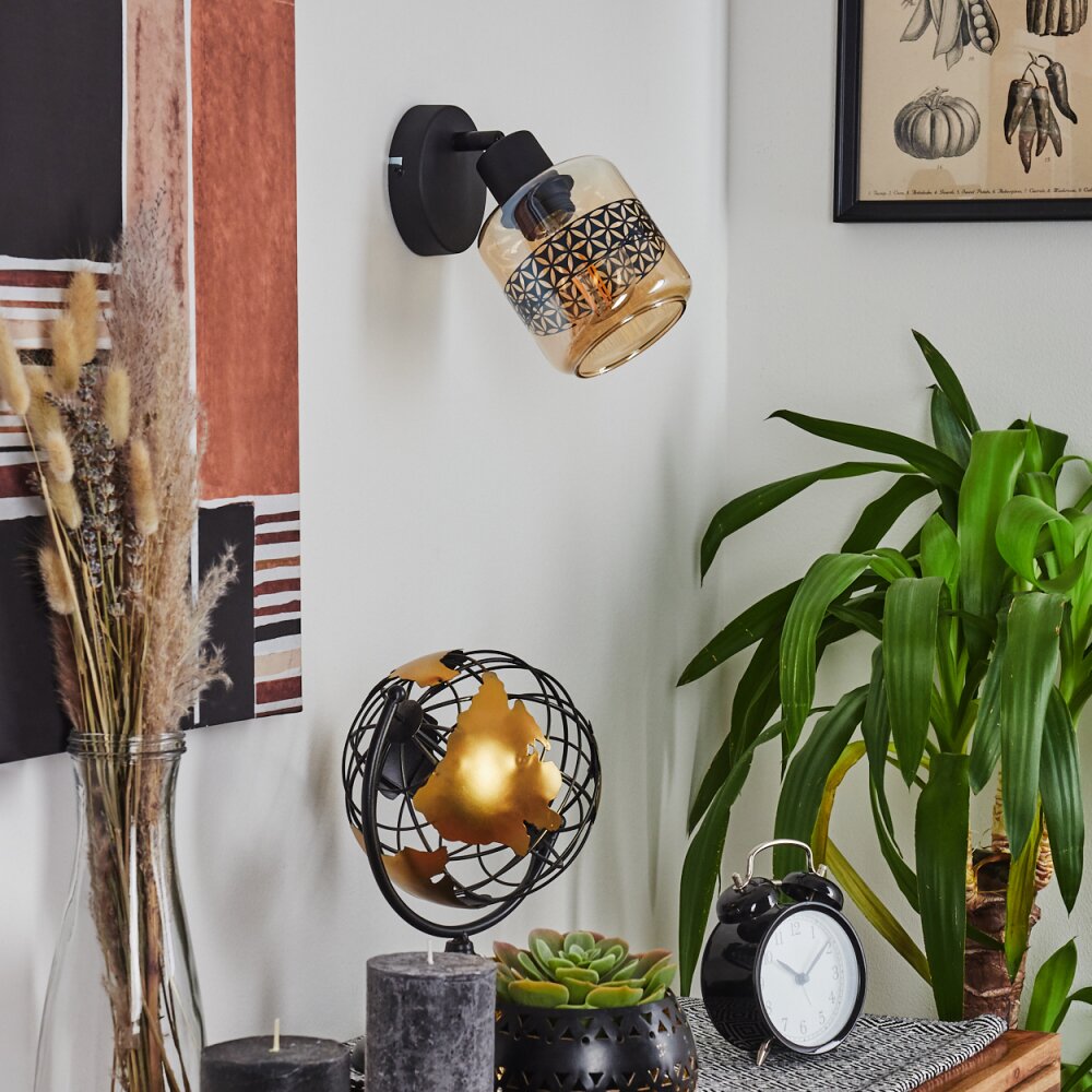 WIGAN Wall Light black, 1-light source