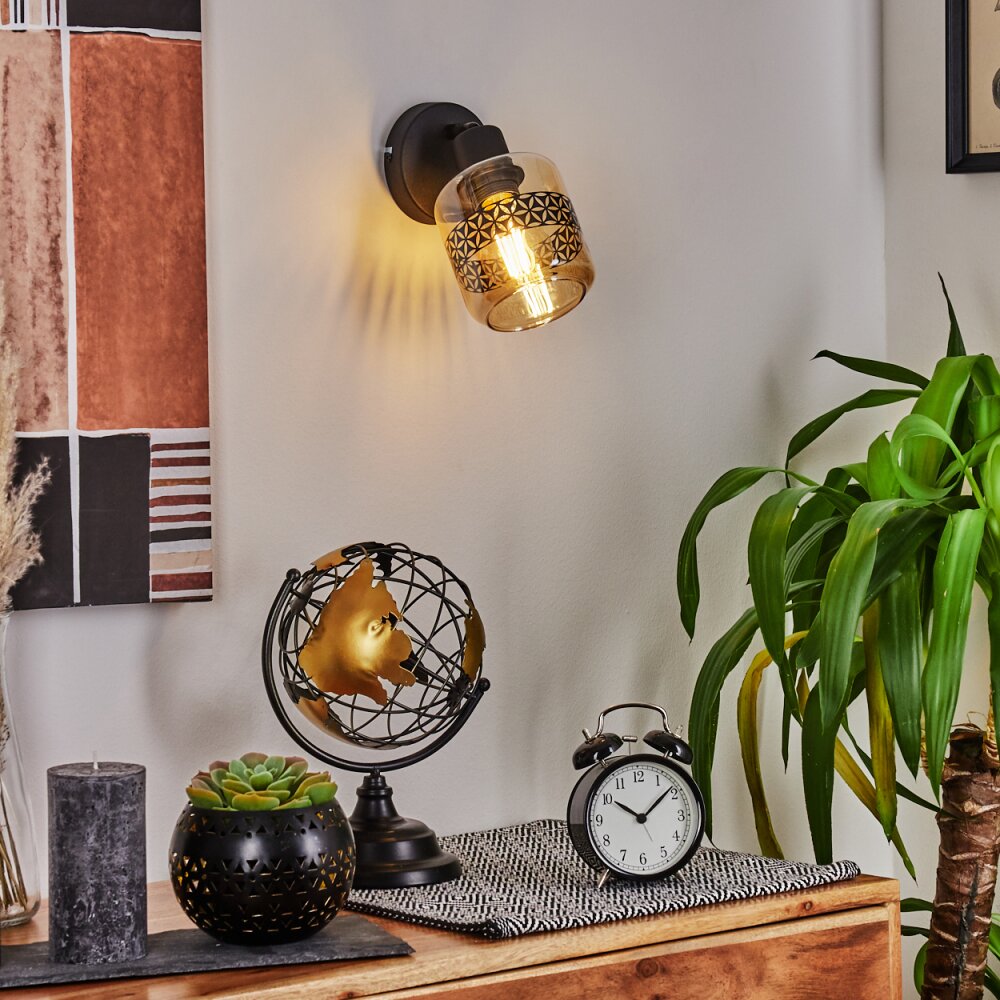 WIGAN Wall Light black, 1-light source