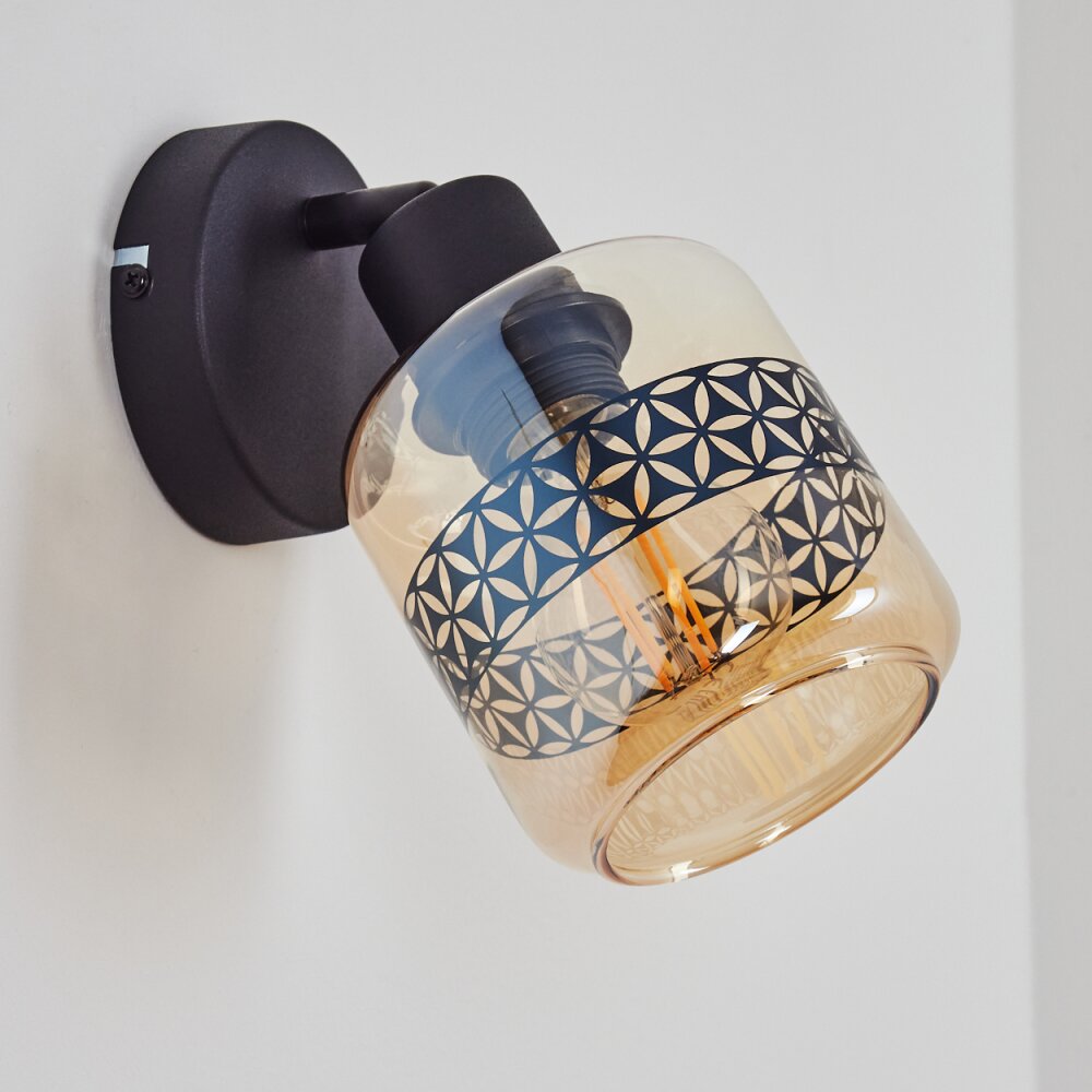 WIGAN Wall Light black, 1-light source