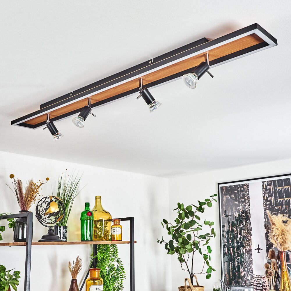 DEADWOOD Ceiling Light LED black, white, 5-light sources