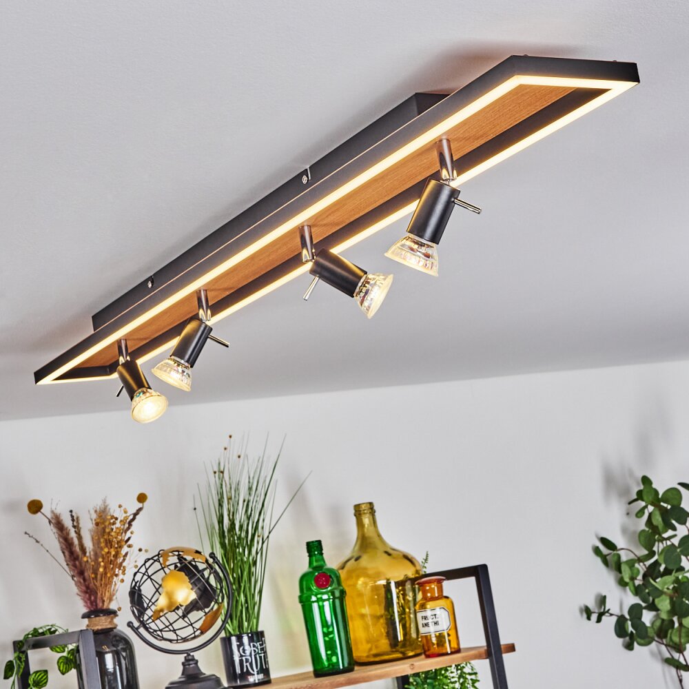 DEADWOOD Ceiling Light LED black, white, 5-light sources