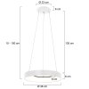 Steinhauer RINGLEDE Pendant Light white, 1-light source