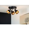 Lucide RAFA Ceiling Light black, 3-light sources