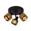 Lucide RAFA Ceiling Light black, 3-light sources