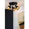 Lucide RAFA Ceiling Light black, 3-light sources