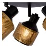 Lucide RAFA Ceiling Light black, 3-light sources