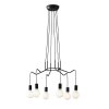 Cuyama Pendant Light black, 6-light sources