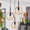 HICKMANN Pendant Light black, 3-light sources