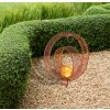 Globo solar light LED rust-coloured