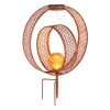 Globo solar light LED rust-coloured