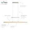 Elobra PANAMA Pendant Light LED Ecru, 1-light source