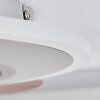 BLANDFORD Ceiling Light LED Ecru, matt nickel, silver, 1-light source, Remote control