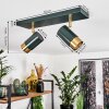 CAMPANAS Ceiling Light green, brass, 2-light sources