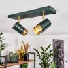 CAMPANAS Ceiling Light green, brass, 2-light sources