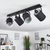 PUELCHES Ceiling Light black, 4-light sources