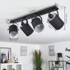 PUELCHES Ceiling Light black, 4-light sources