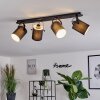 PUELCHES Ceiling Light black, 4-light sources