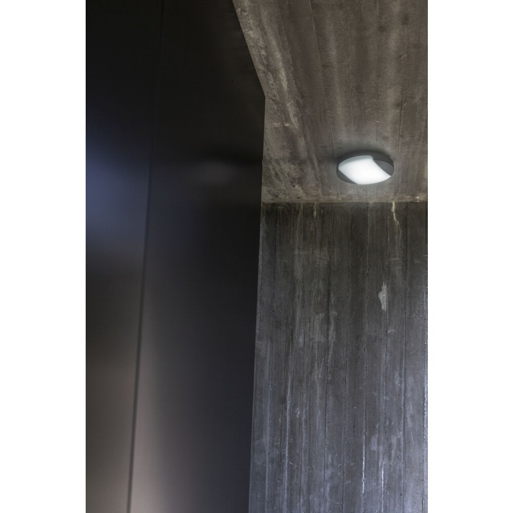 Lutec SWEEP outdoor ceiling light LED anthracite, 1-light source