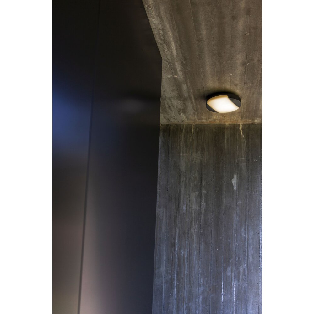 Lutec SWEEP outdoor ceiling light LED anthracite, 1-light source