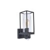 Lutec FLAIR Outdoor Wall Light black, 1-light source, Motion sensor