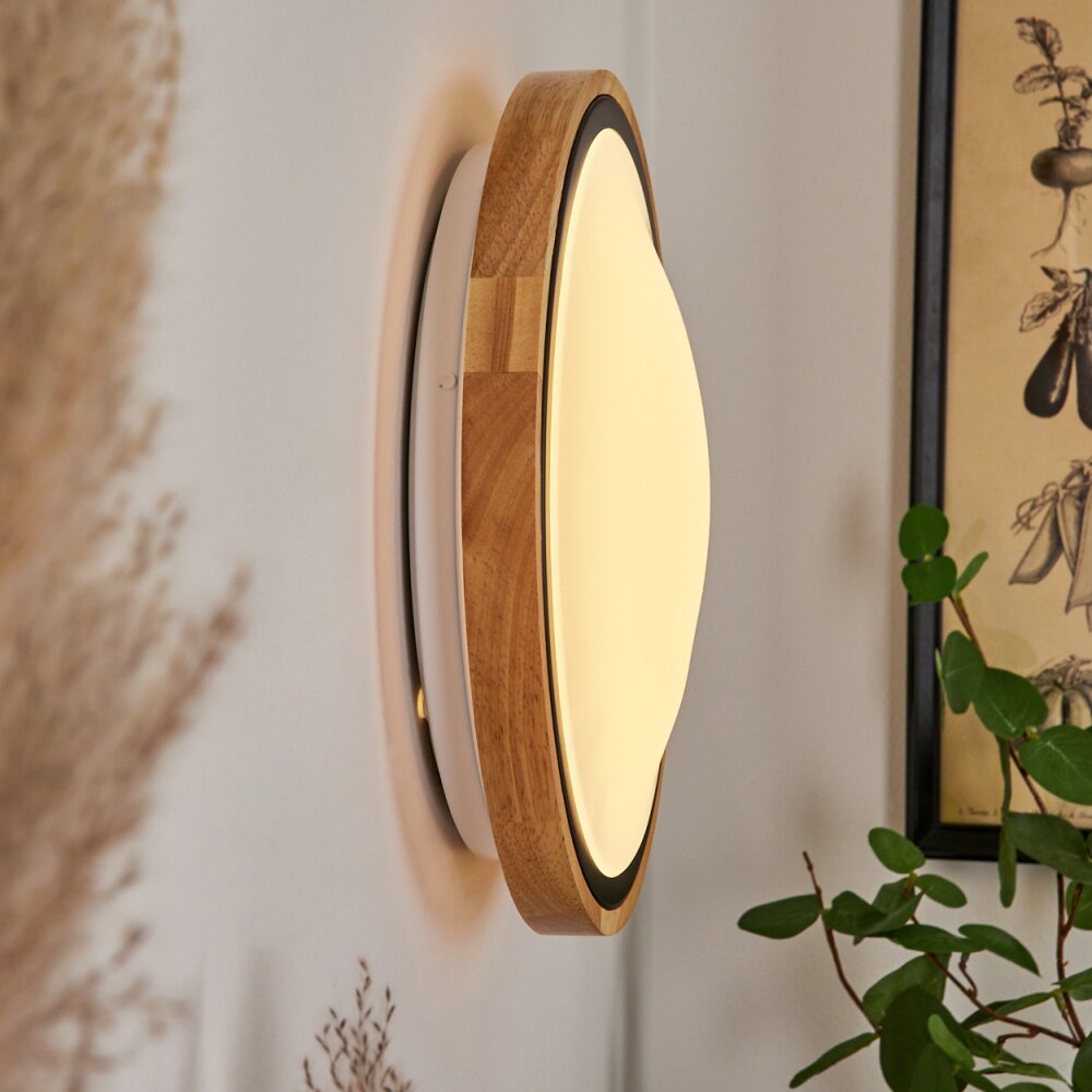 CORINTO Wall Light LED Ecru, black, 1-light source